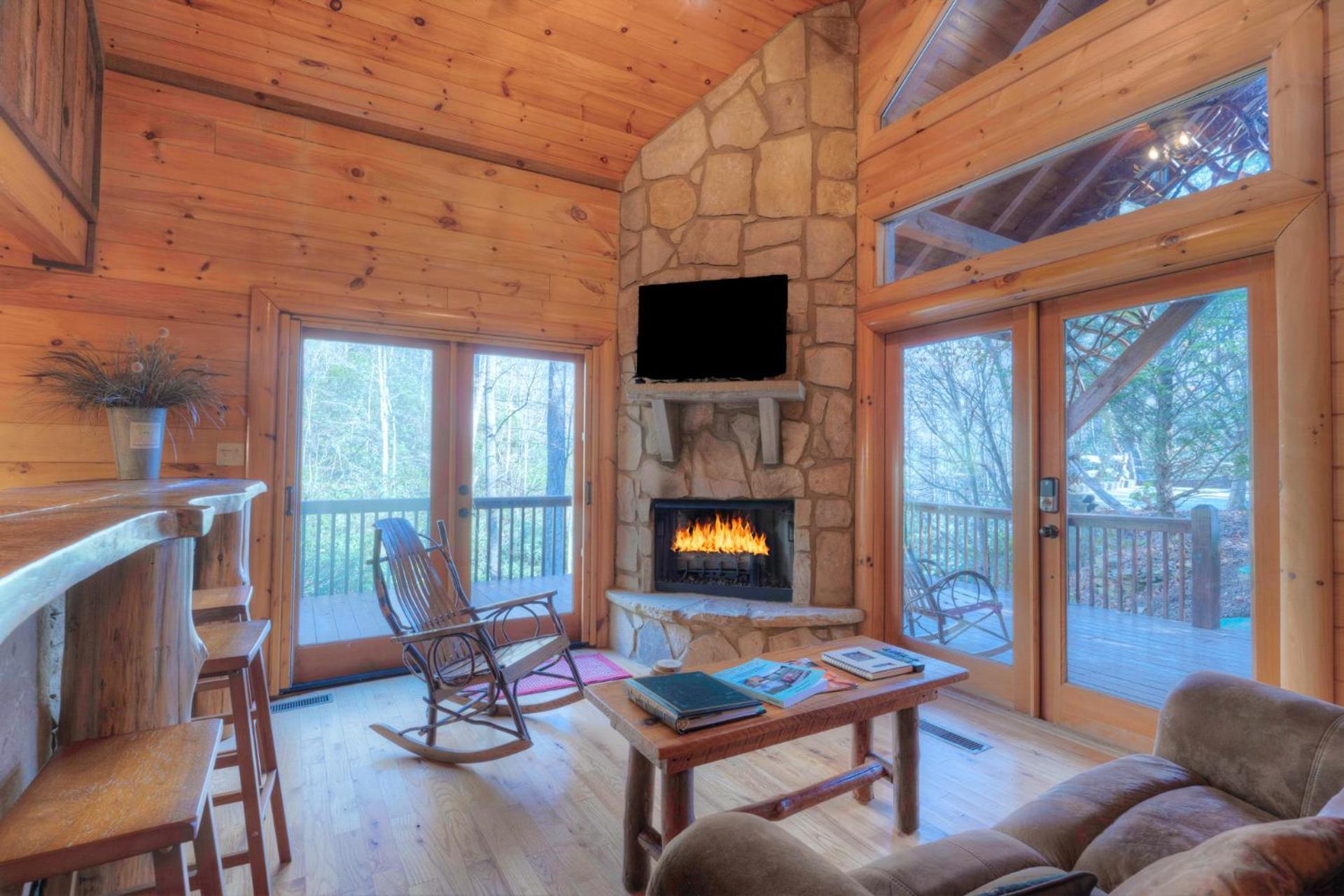 Rushing Waters - Creekside Cabin In North Ga Blue Ridge Exteriör bild